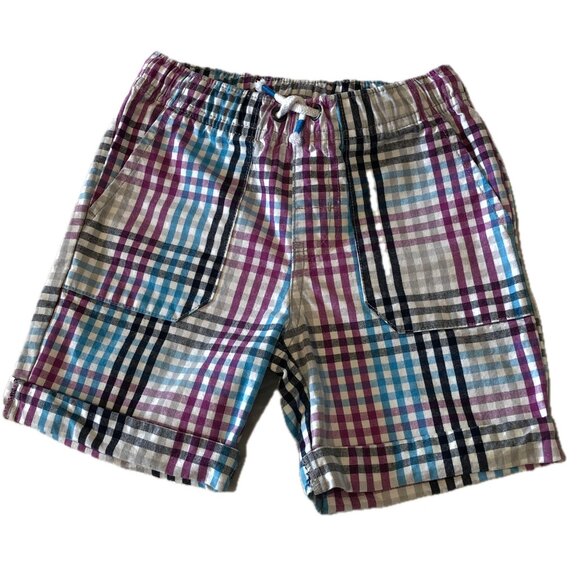 Cat & Jack Boy Shorts Blue Red Plaid Size 3T (BUNDLE ONLY) - Picture 1 of 7